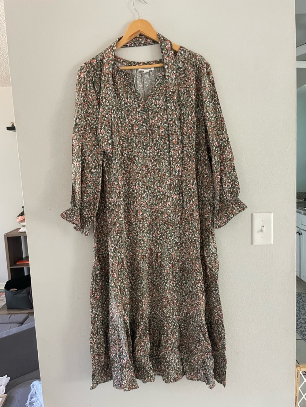 Beachlunchlounge Multicolor Pattern Midi Dress - image 1